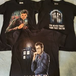 Doctor Who Women's T-Shirts, bundle of 3